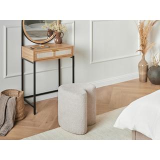 Beliani Pouf en Tissu chenille Scandinave SCOTIA  
