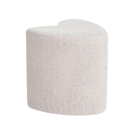 Beliani Pouf en Tissu chenille Scandinave SCOTIA  