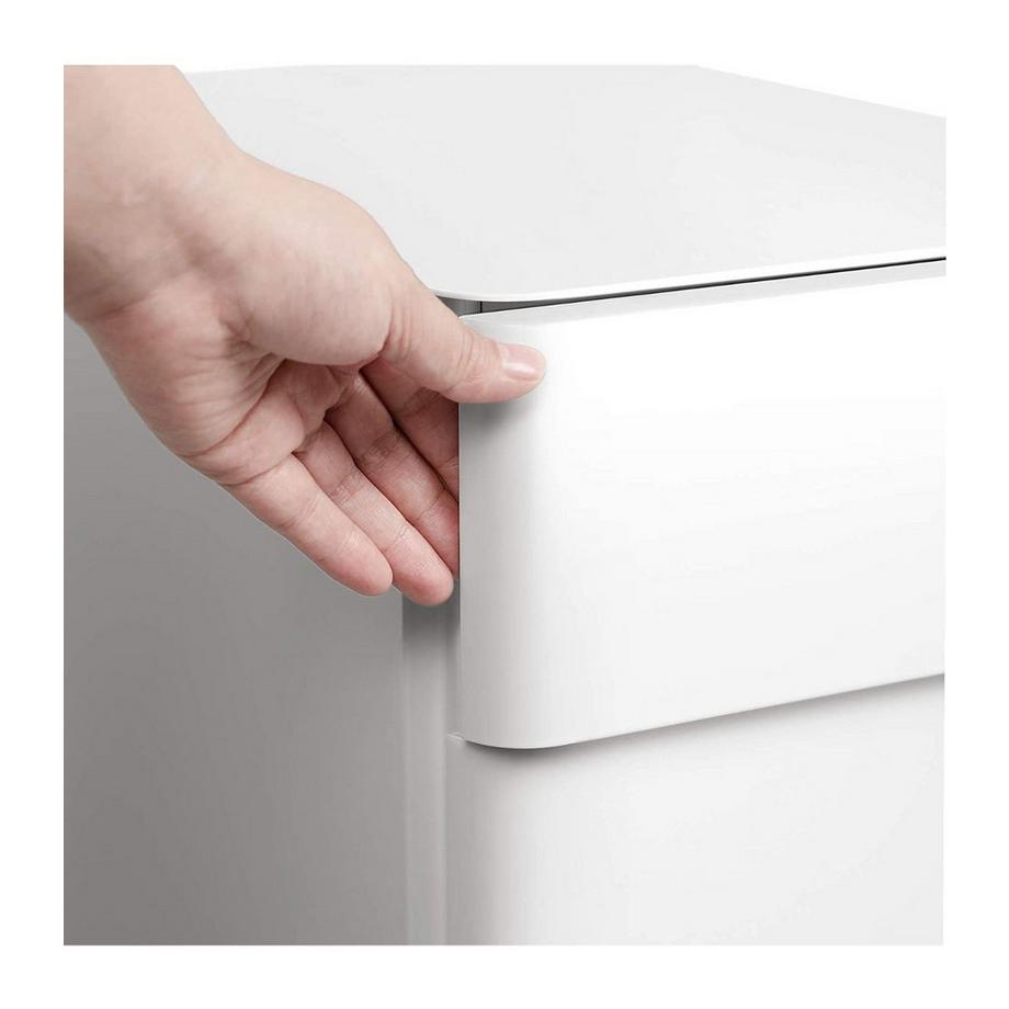 Calicosy  Caisson de rangement bureau 3 tiroirs sur roulettes blanc 
