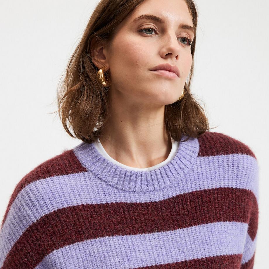 La Redoute Collections Pullover a Righe Girocollo  