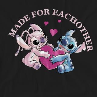 Lilo & Stitch Made For Each Other T-Shirt Stampata  