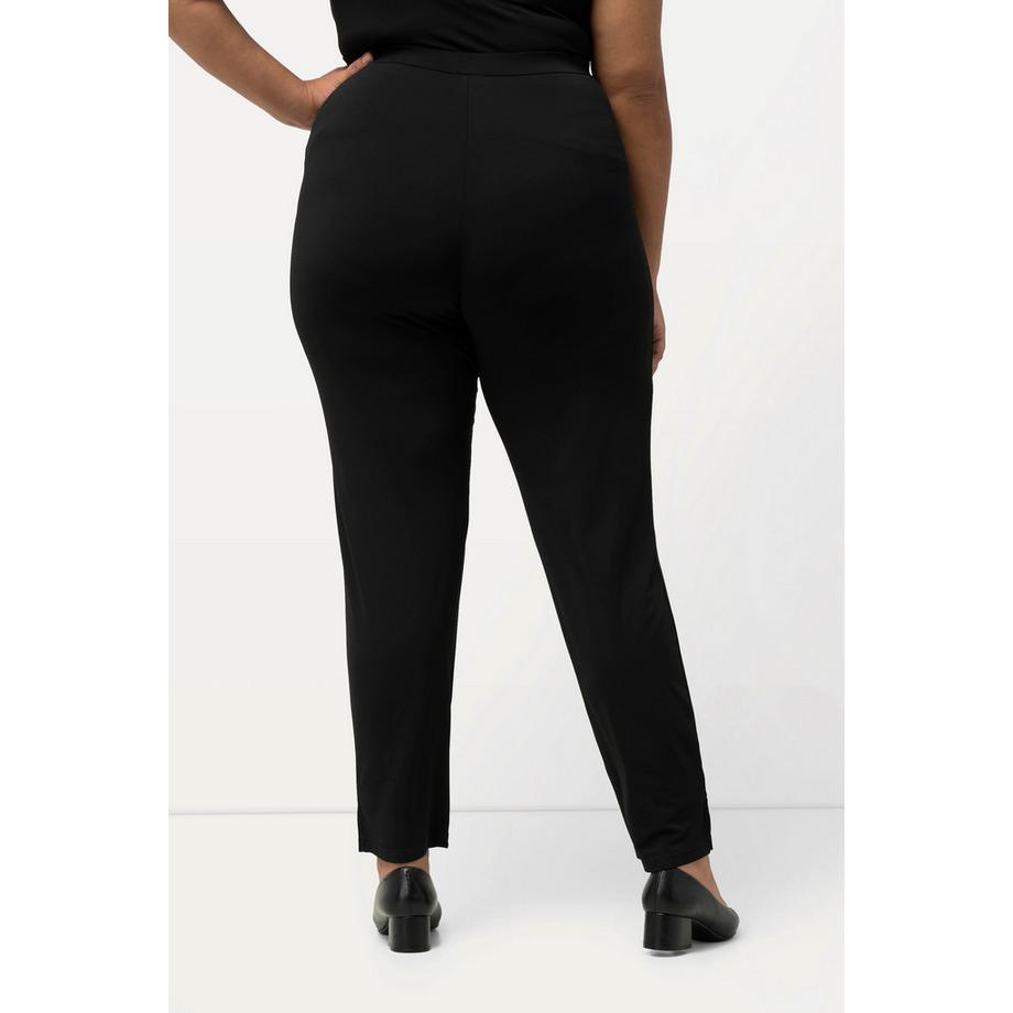 Ulla Popken Jerseyhose Straight Leg Elastischer Bund  