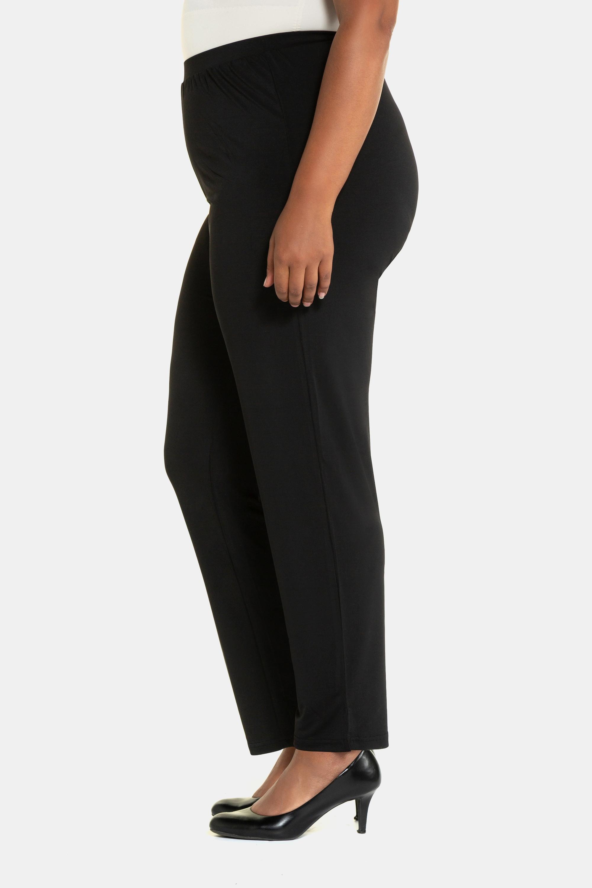 Ulla Popken  Pantalon en jersey avec taille élastique, jusqu'à la taille 68/70 