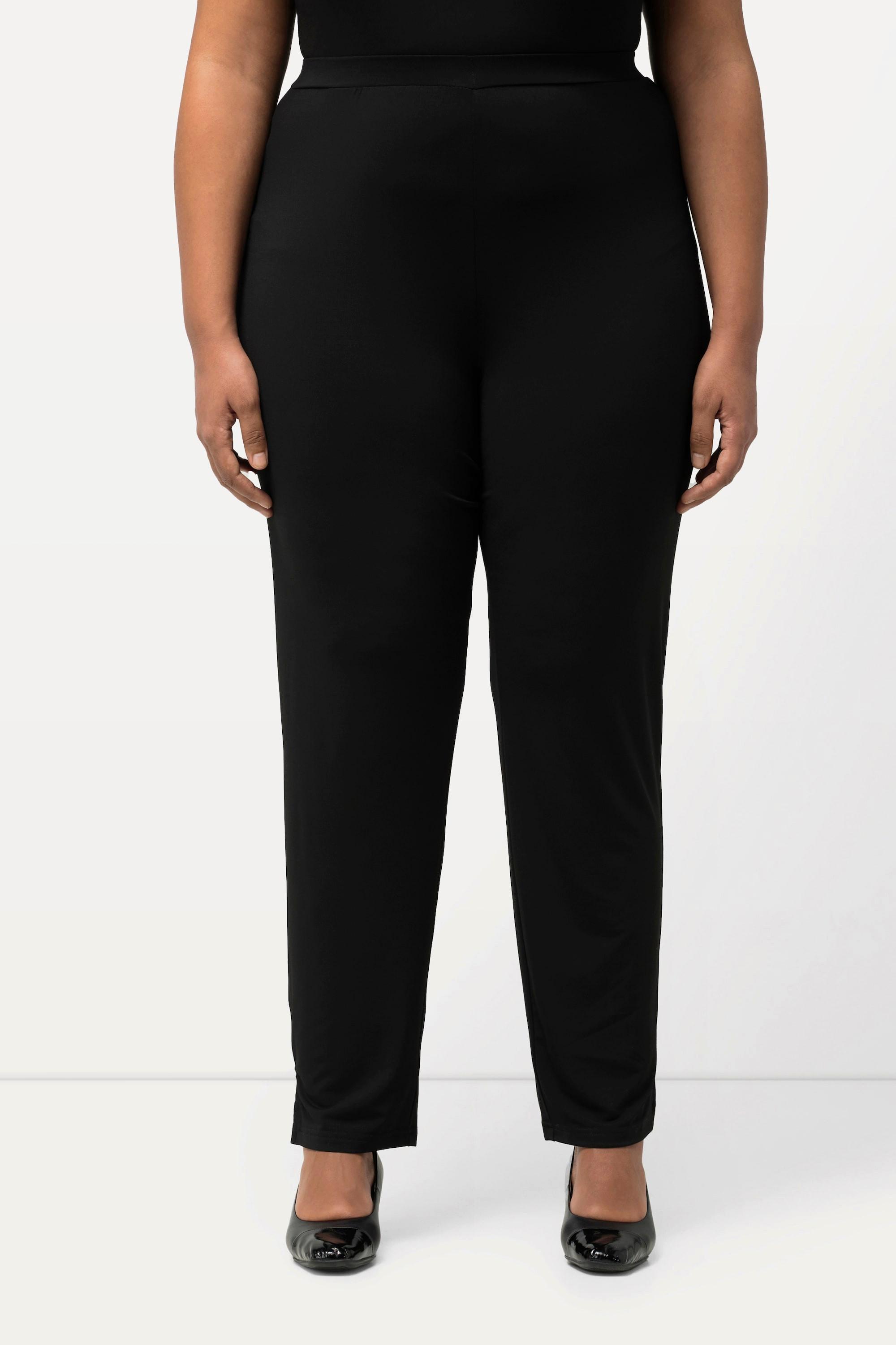 Ulla Popken  Pantalon en jersey avec taille élastique, jusqu'à la taille 68/70 