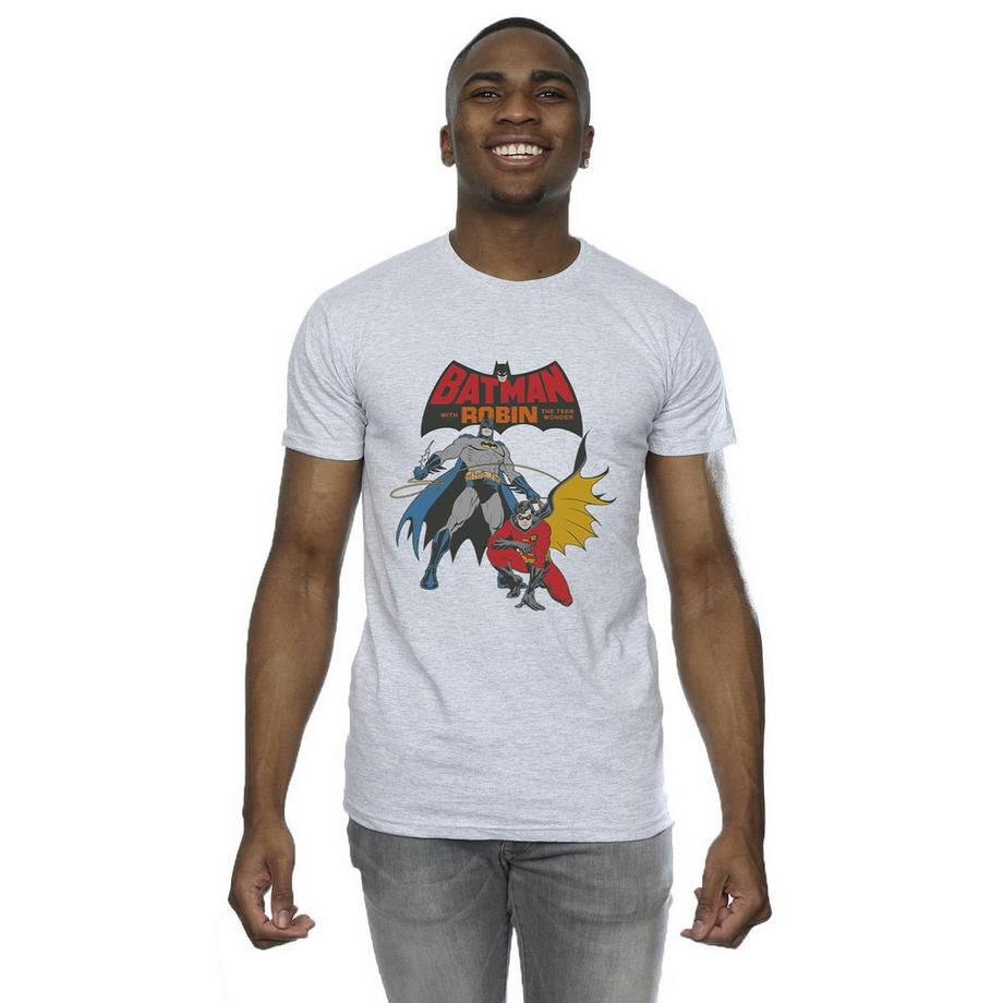 DC COMICS Batman and Robin Grafik Print T-Shirt  