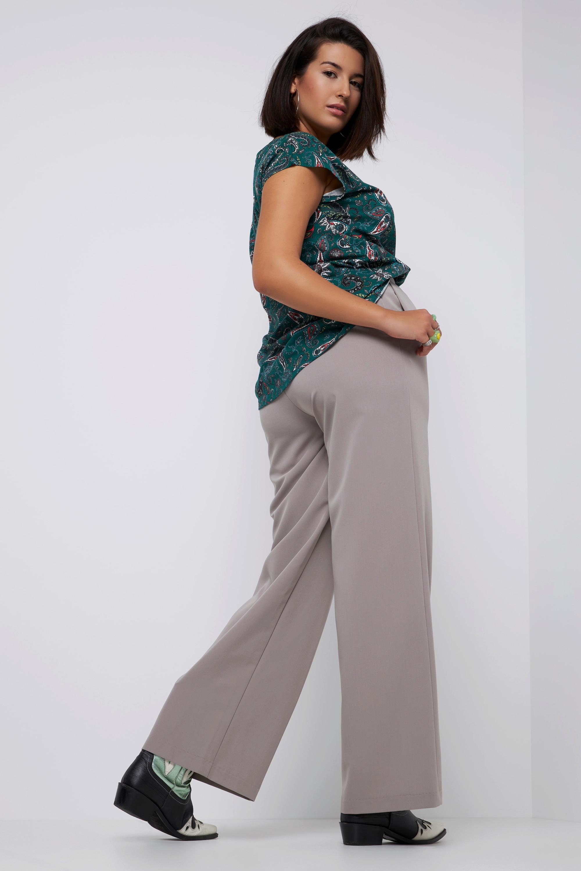 Studio Untold  Pantalon, taille haute, jambe large, taille partiellement élastique 