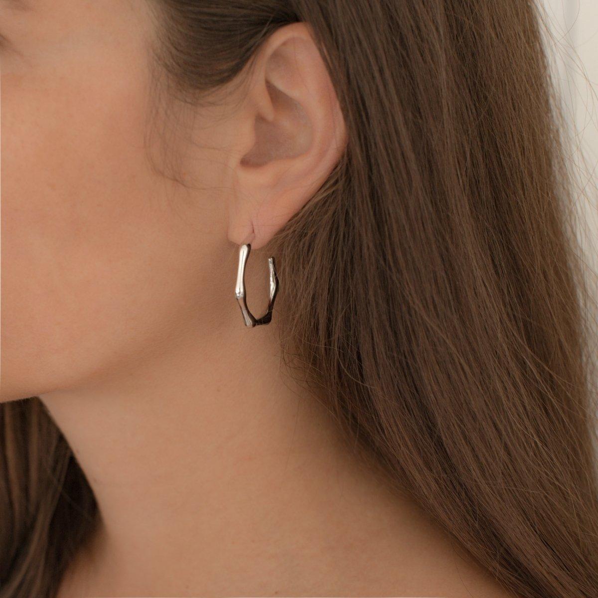 Glanzstücke München  Femme Créoles en argent 