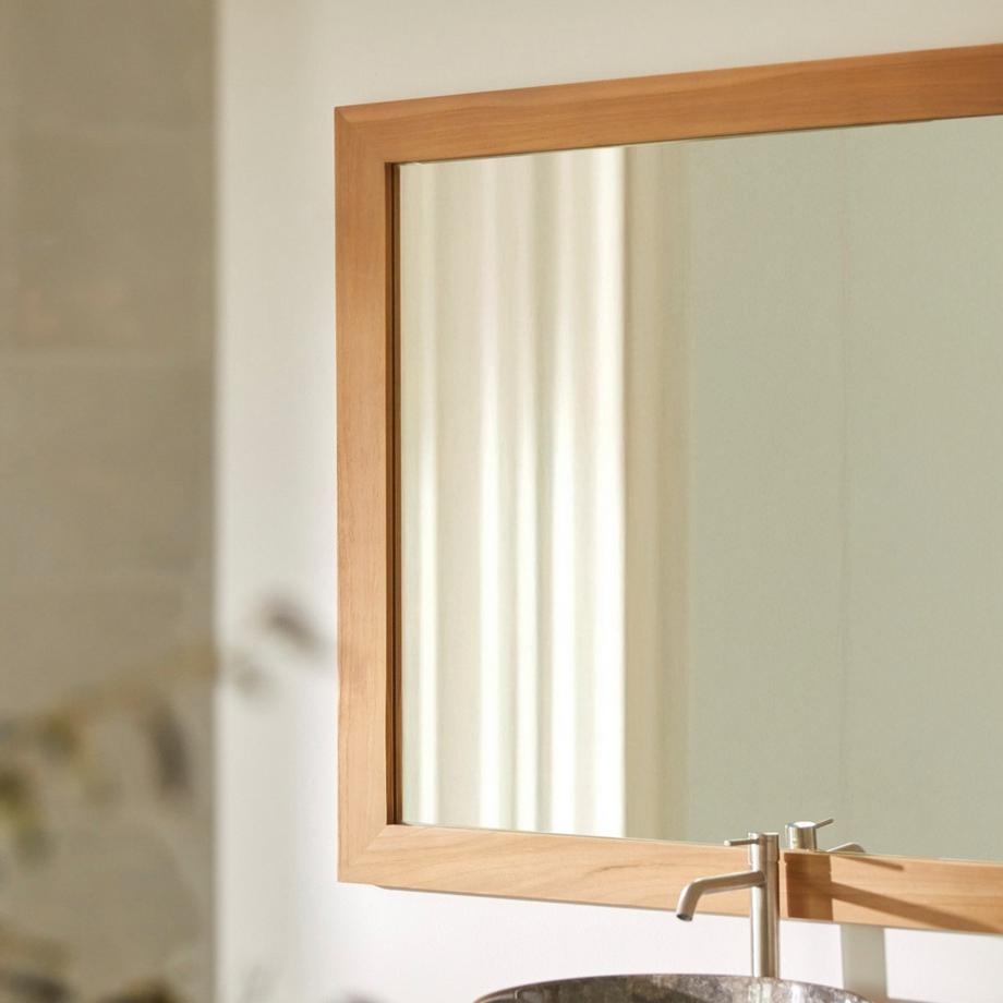 Tikamoon Spiegel aus massivem Teak 120x90 cm Tona  