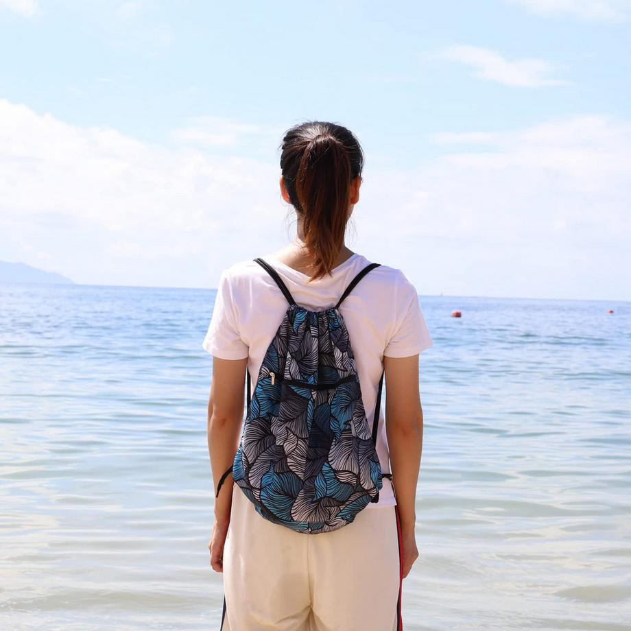 Only-bags.store  Turnbeutel mit Kordelzug, Turnbeutel Rucksack Tasche faltbar 