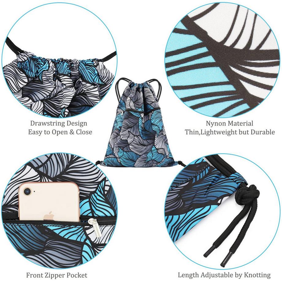 Only-bags.store  Turnbeutel mit Kordelzug, Turnbeutel Rucksack Tasche faltbar 