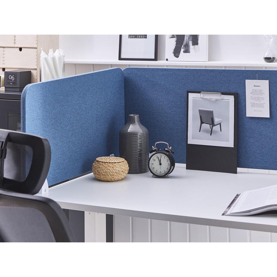 Beliani  Schreibtischtrennwand aus Stoff WALLY 