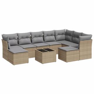 VidaXL set divano da giardino Polirattan  