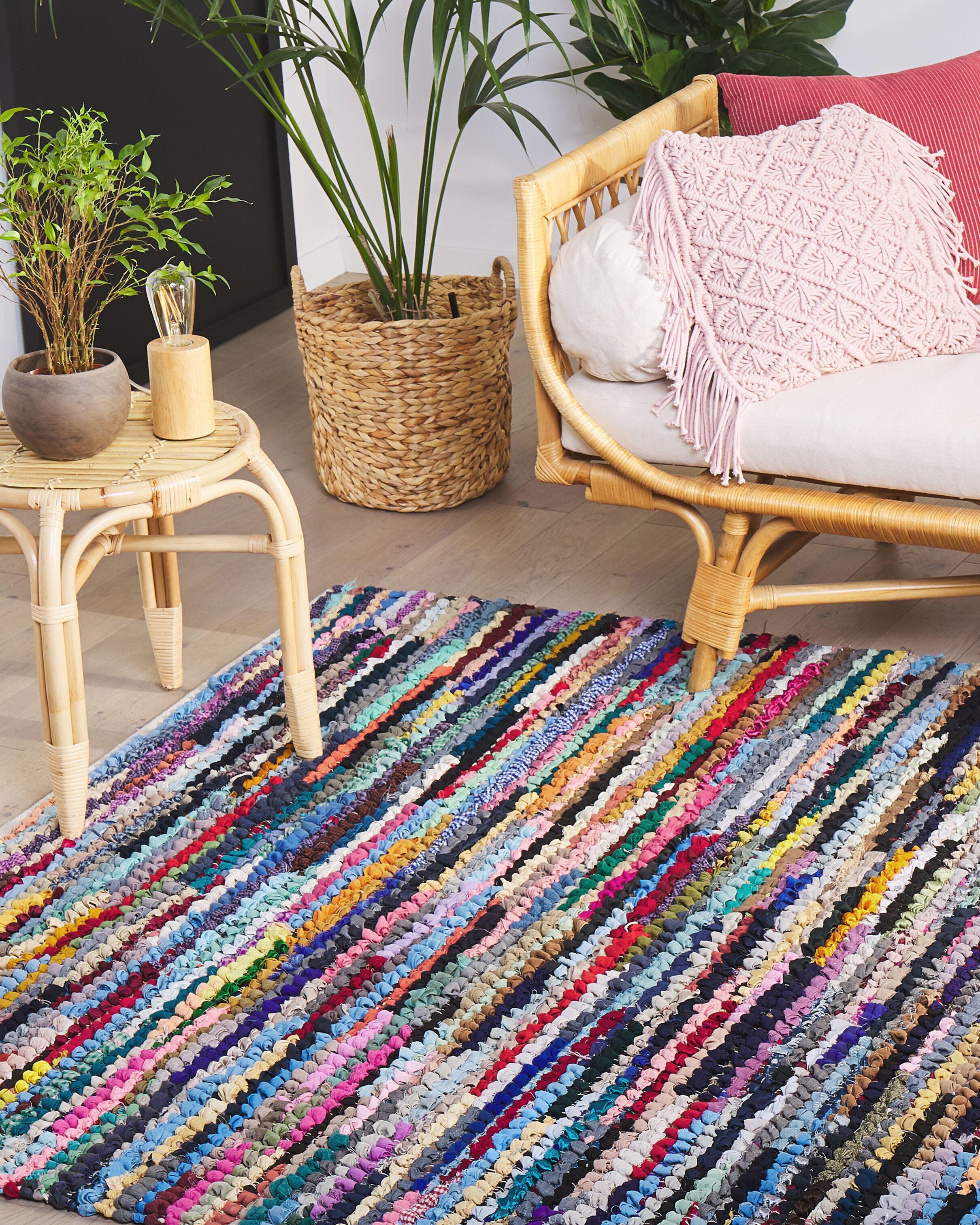 Beliani Tapis en Polyester Boho BAFRA  