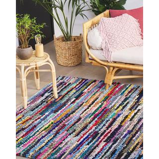 Beliani Tapis en Polyester Boho BAFRA  