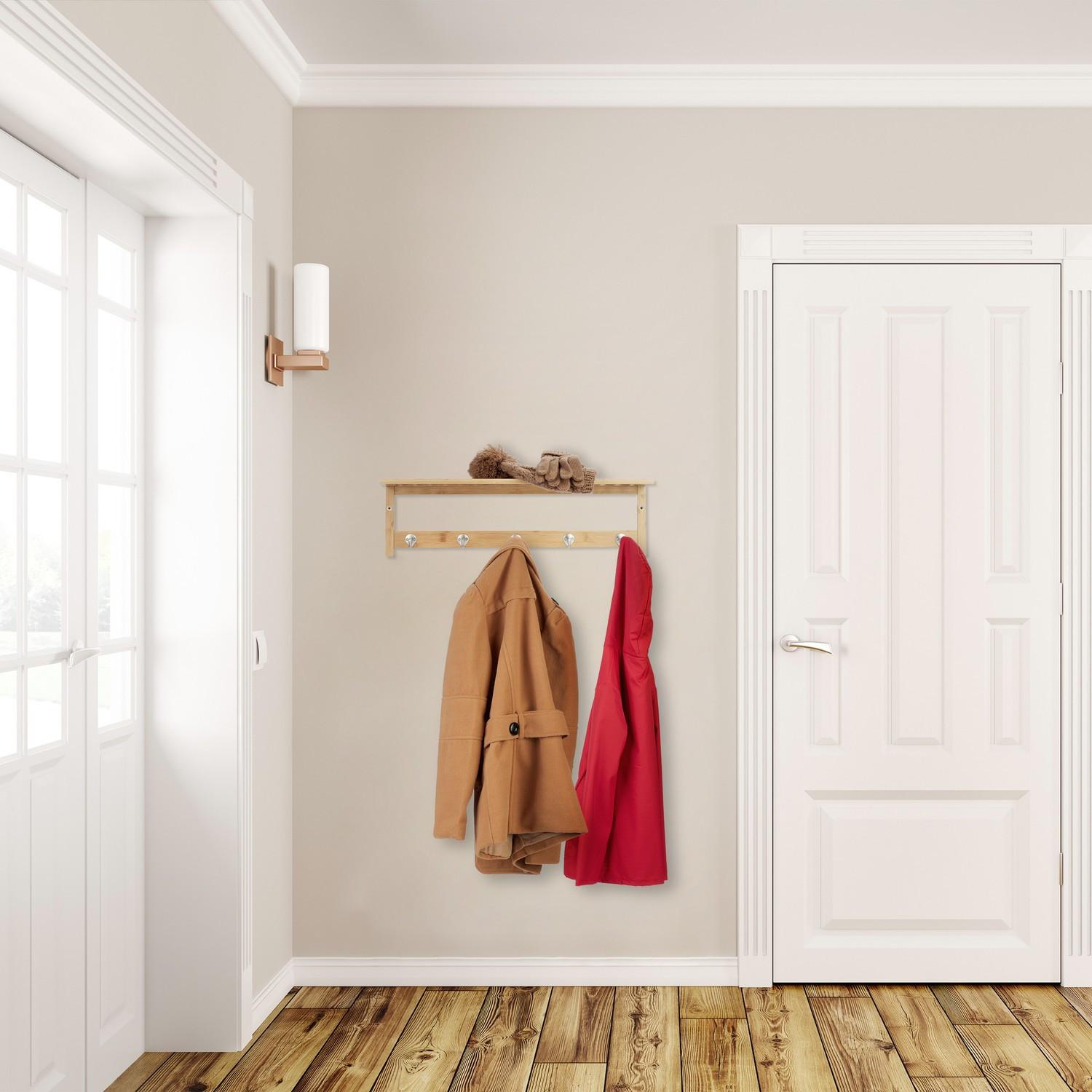 B2X Wandregal mit 5 Haken  