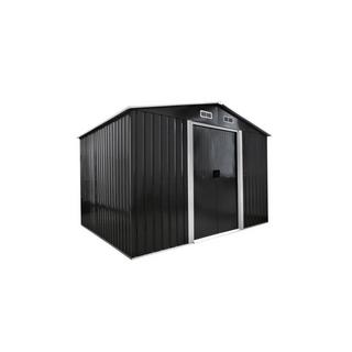 Vente-unique Casetta da giardino 8 m² Metallo in Acciaio galvanizzato Grigio - MANSO  