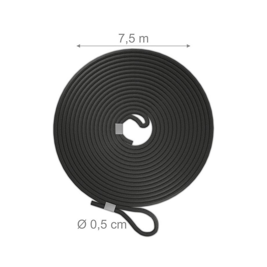 B2X  Corda di gomma nera in un set da 2 
