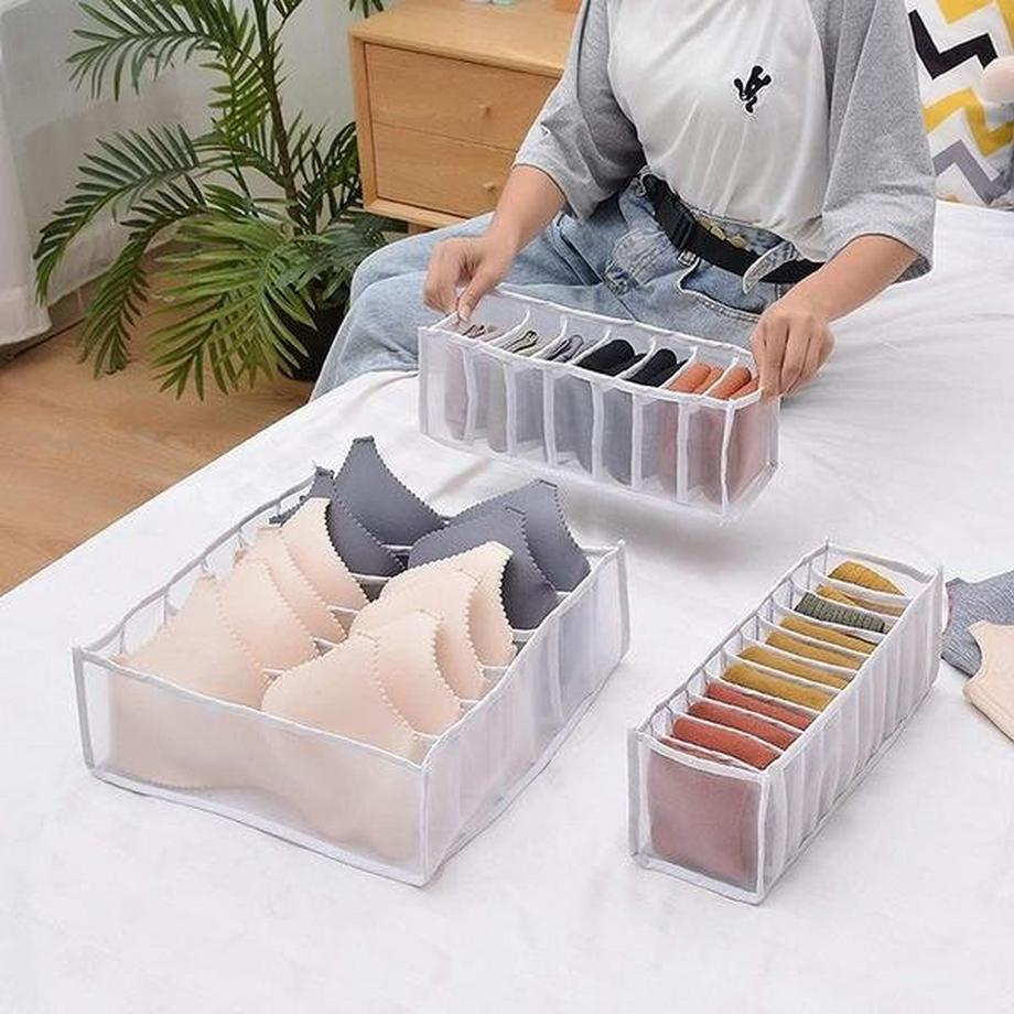 eStore  Organizer für Schublade, 6 Fächer - Weiß 