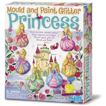 Glitzer Prinzessin Gips- und Malset (mult)