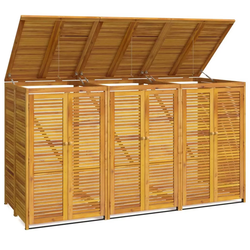 VidaXL - Mülltonnenbox akazienholz, One Size, Braun