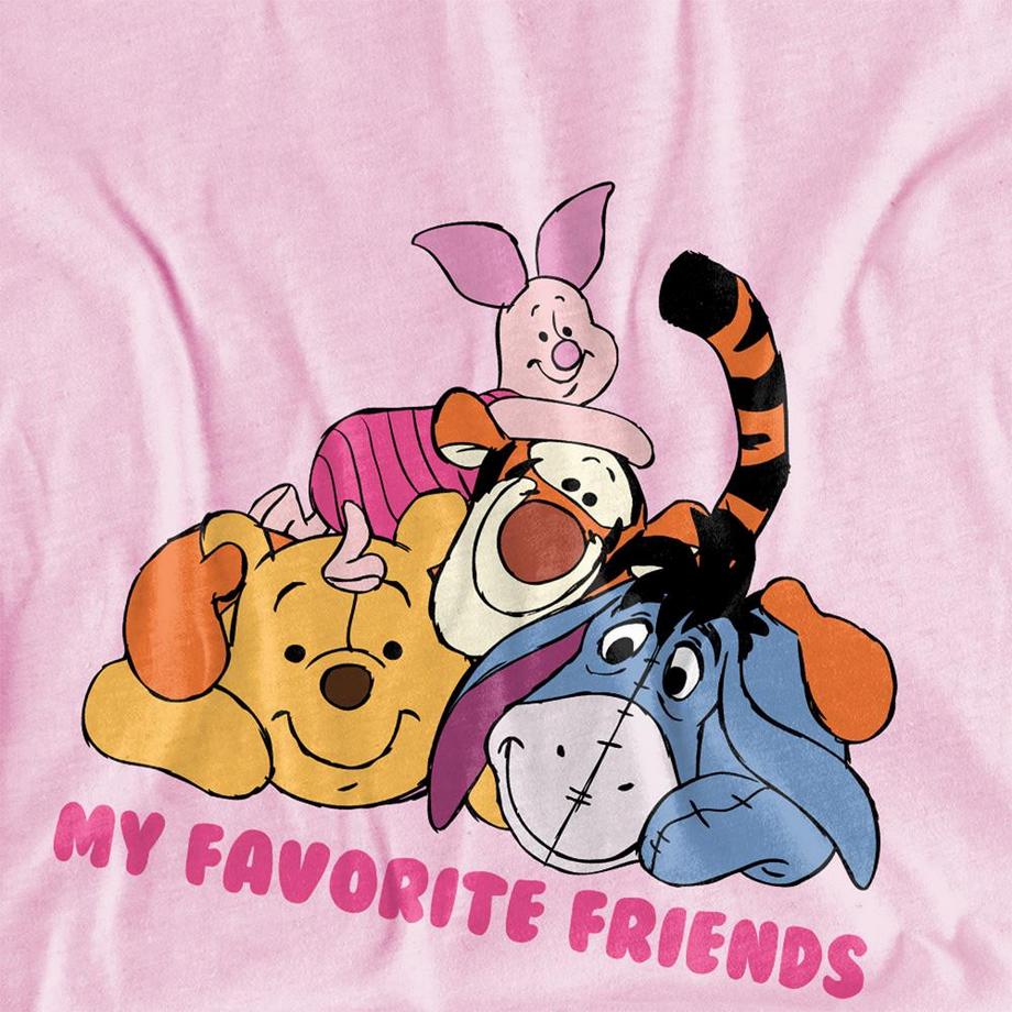 Winnie the Pooh  T-ShirtMotiftyle Groupe My Favorite Friends 