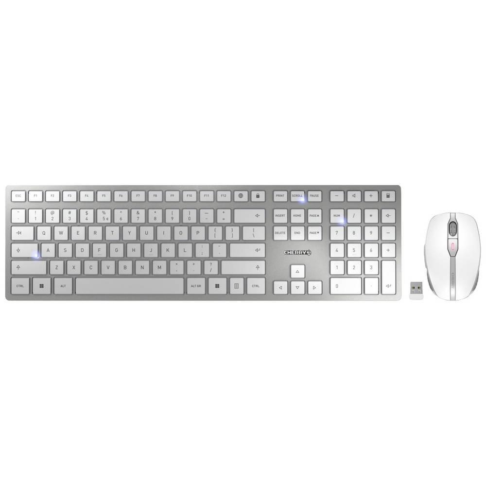 Cherry  DW 9100 Slim, Internationales Layout, QWERTY Tastatur, kabellose Tastatur- und Maus set 