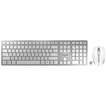 DW 9100 Slim, Internationales Layout, QWERTY Tastatur, kabellose Tastatur- und Maus set