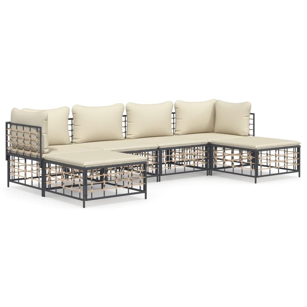 VidaXL Garten lounge set poly-rattan  