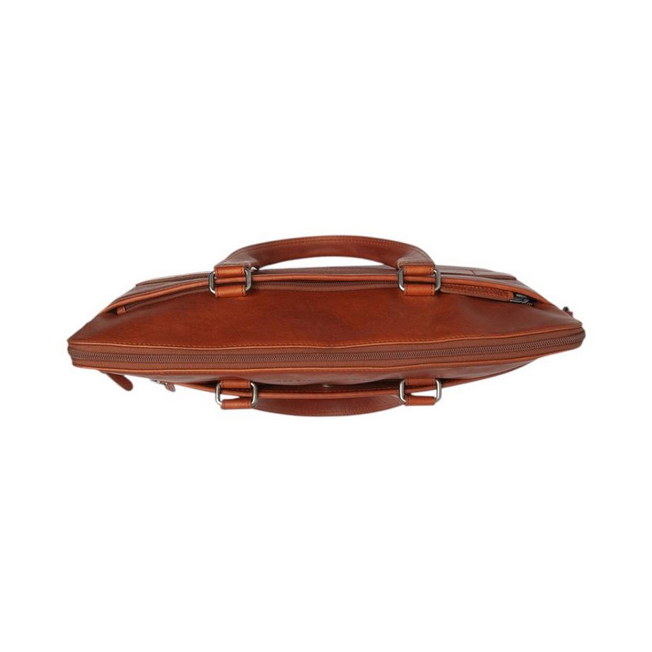 Chesterfield Elvas Sacoche pour ordinateur portable Cognac  
