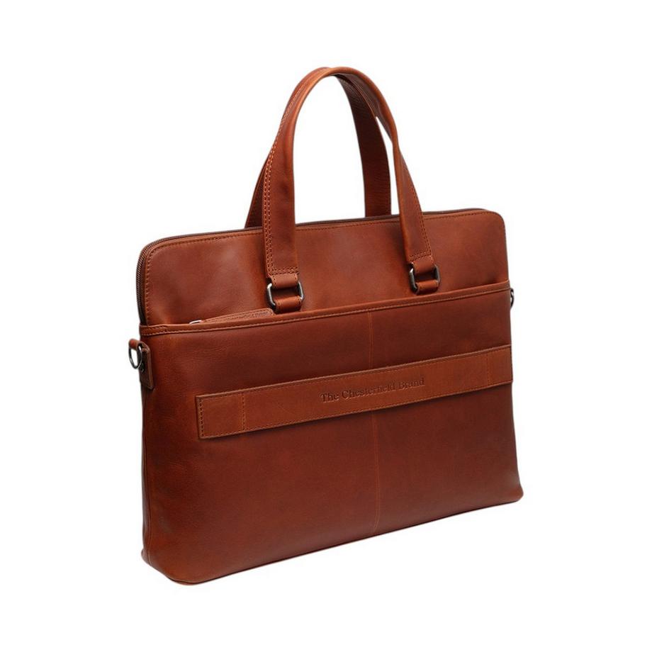 Chesterfield Elvas Sacoche pour ordinateur portable Cognac  