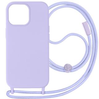 Avizar  Cover cordino iPhone 15 Pro lilla 