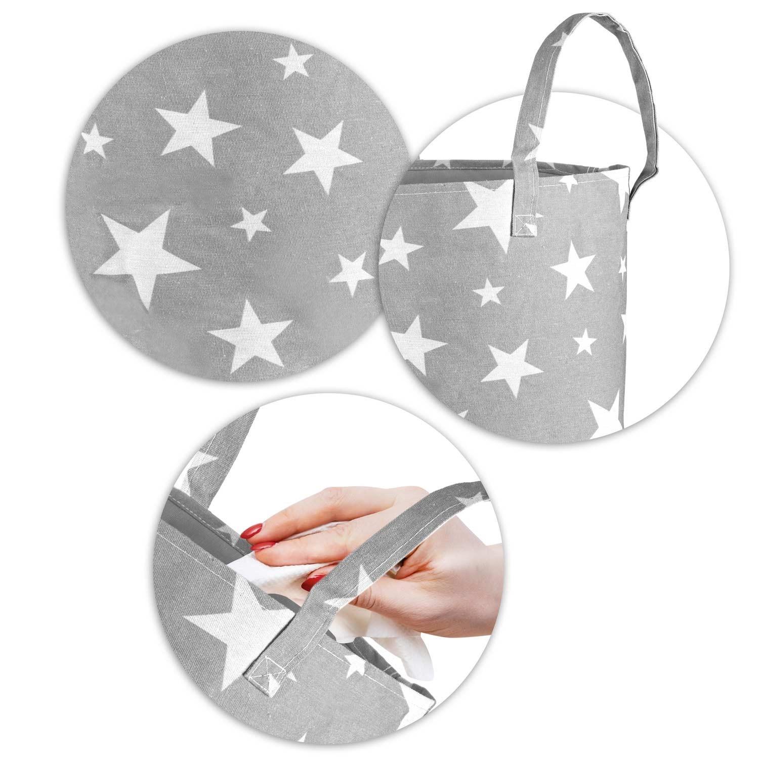 B2X Aufbewahrungskorb für Spielzeug Nukido – mit Sternen  