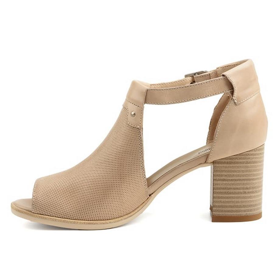 Nero Giardini Lucky Peep Toe Blockabsatz Sandalen  