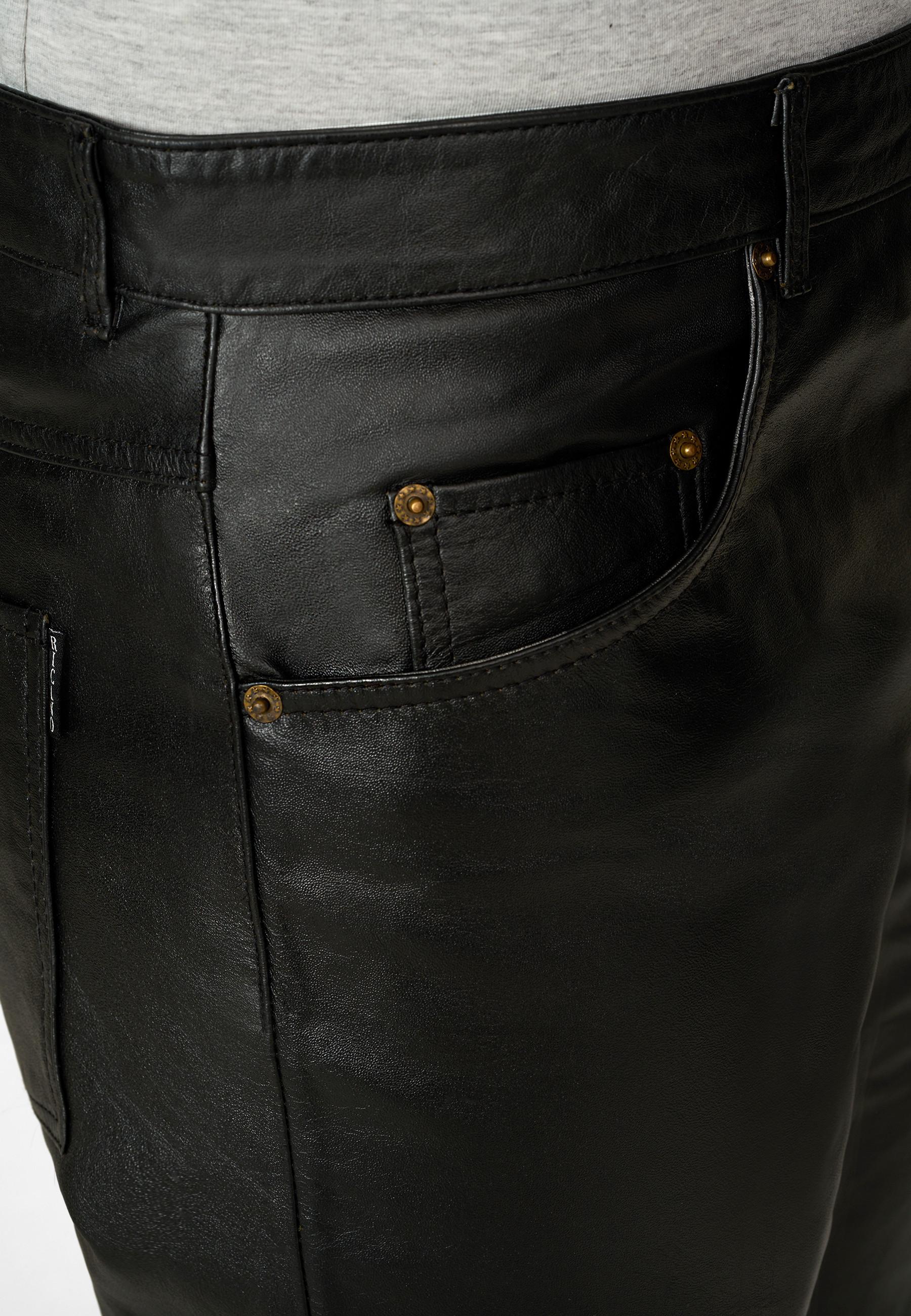 RICANO  Pantalon en cuir pour homme Jeans 01 Nappa, Dans un style classique à 5 poches. 