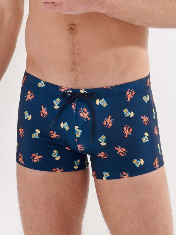 HOM Badehose Hummer Cocktail Print  