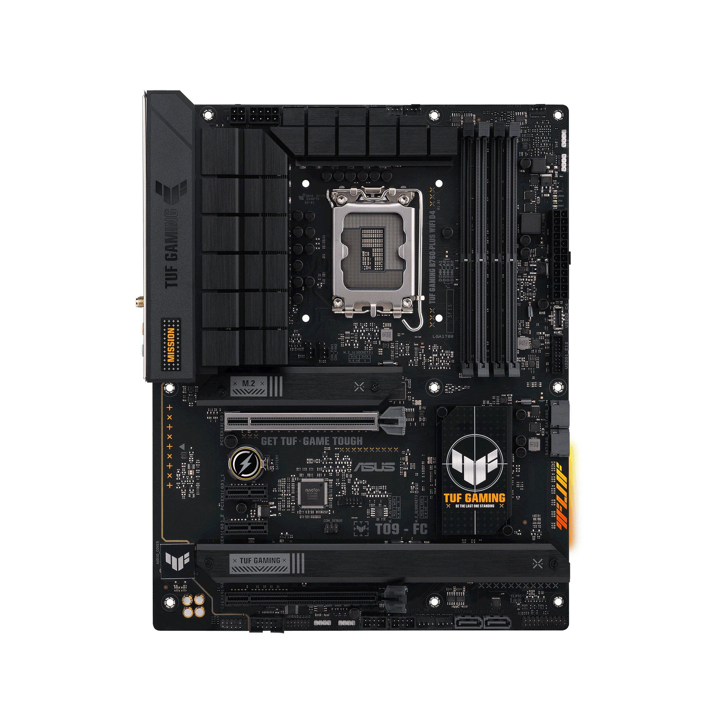 ASUS  TUF GAMING B760-PLUS WIFI D4 Intel B760 LGA 1700 ATX 