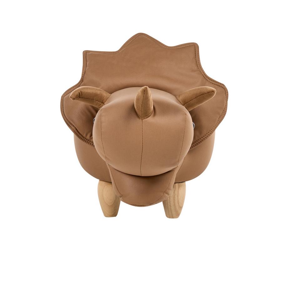 Beliani Tabouret de rangement animal en Tissu  TRICERATOPS  