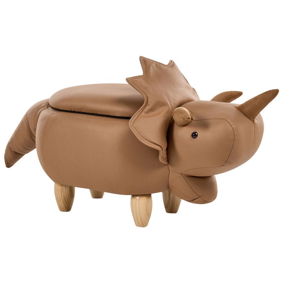 Tabouret de rangement animal en Tissu  TRICERATOPS