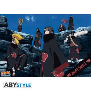 Abystyle Poster - Gerollt und mit Folie versehen - Naruto - Akatsuki  