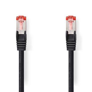 Nedis  Cavo di rete CAT6 | RJ45 maschio | RJ45 maschio | S/FTP | 1,00 m | Rotondo | LSZH | Nero | Etichetta 