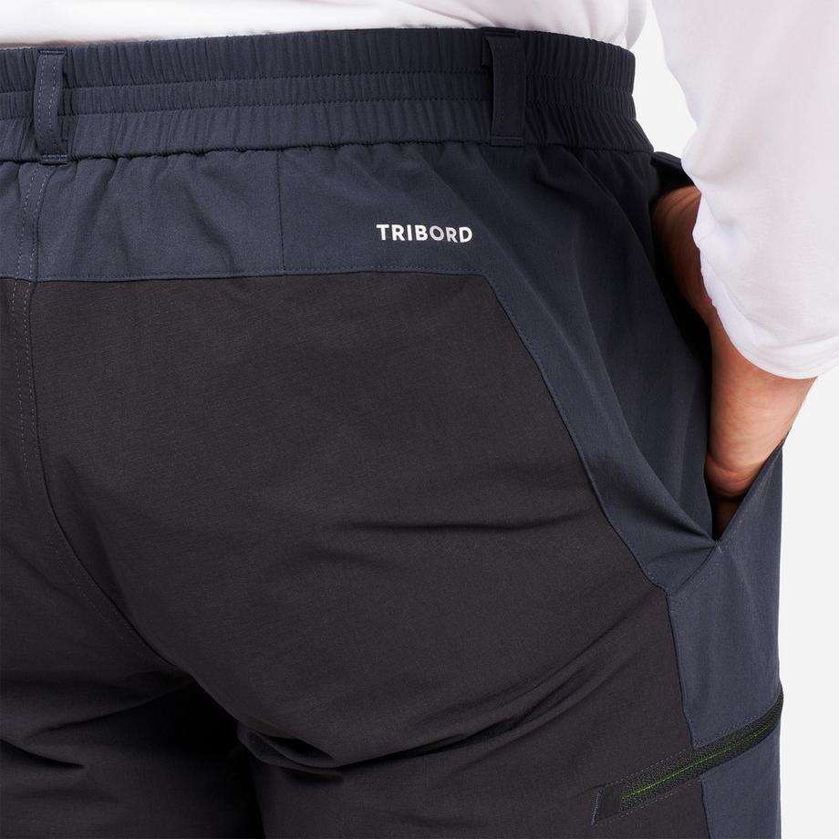 DECATHLON  Short de voile déperlant Homme - Sailing 500 gris noir 