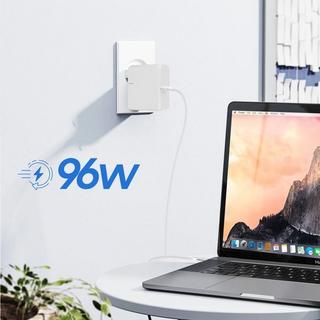 Avizar  Chargeur USB Type C MacBook 96W Blanc 