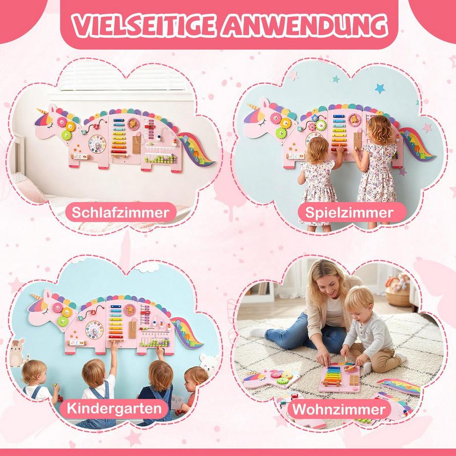 Northix  Montessori-Aktivitätswand – 11-in-1 