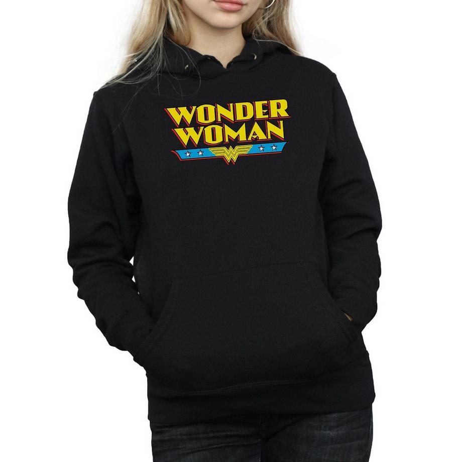DC COMICS Wonder Woman Originals Logo Felpa con Cappuccio  