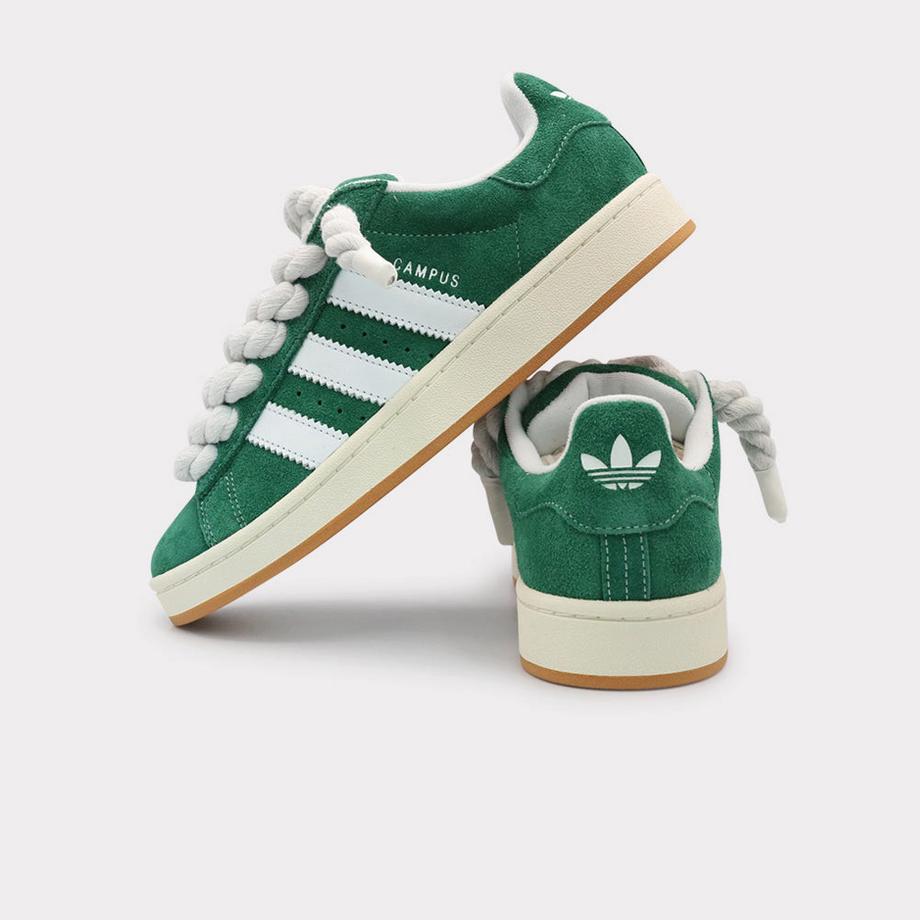 adidas Campus 00s Dark Green White Rope Lace Sneakers  