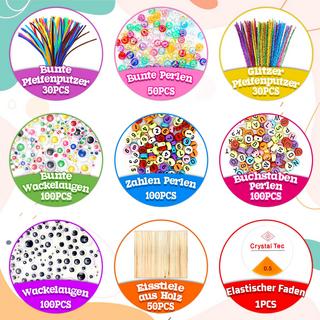 Activity-board  3000+Pcs Craft Kit enthält Pompoms, Pfeifenreiniger, Scrapbooking 