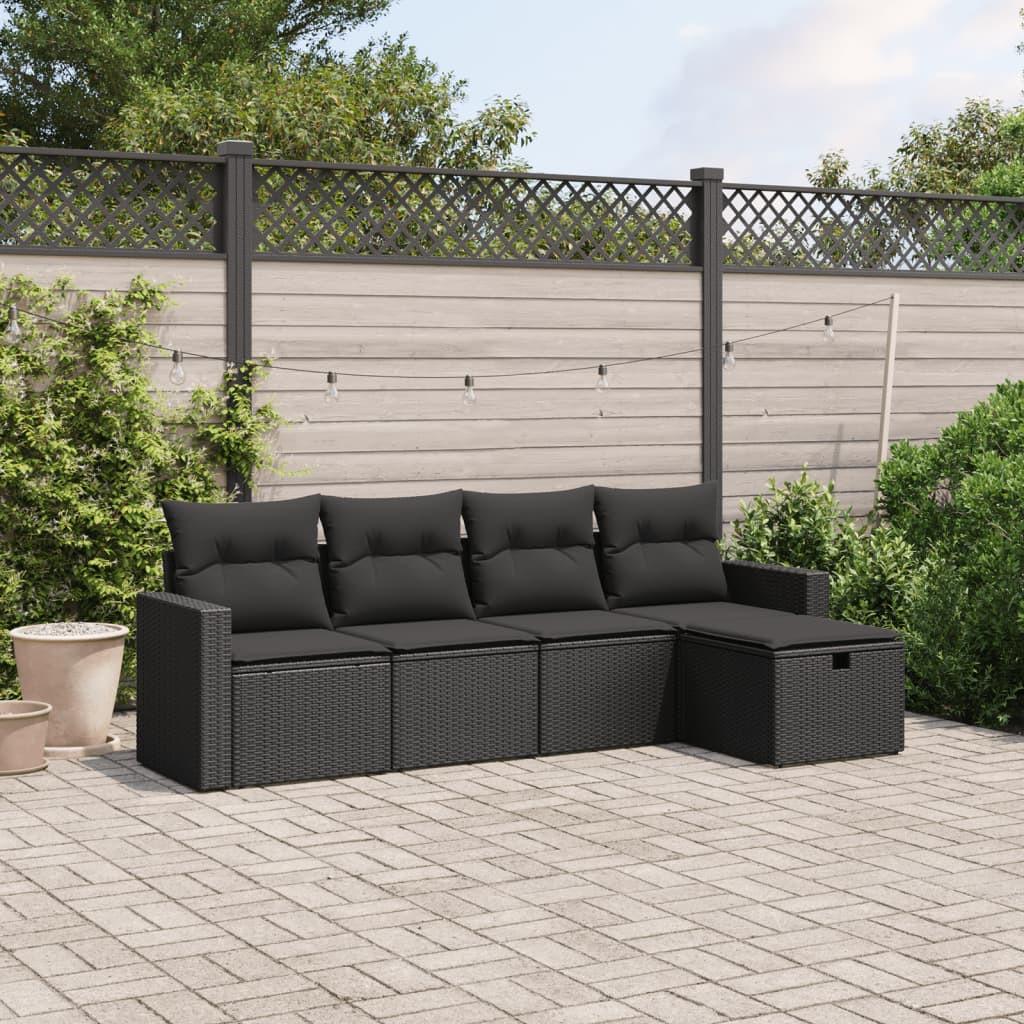 VidaXL set divano da giardino Polirattan  