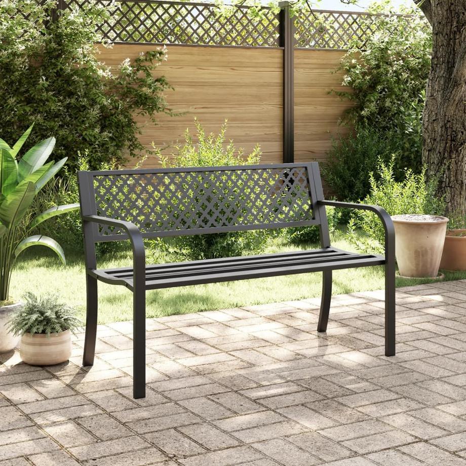 VidaXL Gartenbank stahl  