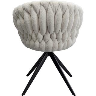 KARE Design Chaise pivotante Knot Boucle  