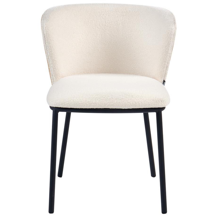 Beliani Set di 2 sedie da pranzo en Bouclé Scandinavo HOSKIN  